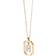 Pdpaola Mini Letter Necklace - Gold/Transparent