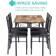 Vecelo Dinette with Chairs Dining Set 27.5x43.3" 5