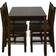 Andoer Wooden Bordgruppe 65x108cm 5stk