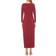 Alexia Admor Farish Long Sleeve Maxi Dress - Burgundy