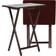 PJ Wood Folding TV Snack Espresso Brown Tray Table 36.8x48.3cm 2pcs