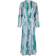 Neo Noir Silo Blurred Stripe Dress - Green