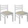 vidaXL Salle À Manger 2 pcs Chaise de Cuisine 6pcs