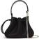 Oscar de la Renta O Nano Satin Top-Handle Bag BLACK