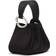 Oscar de la Renta O Nano Satin Top-Handle Bag BLACK