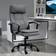 Vinsetto 2-Point Massage Grey Office Chair 121cm