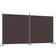 vidaXL 2-Panels 348 x 180 cm Stof Brun Rumdeler