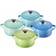 Le Creuset Sea Breeze med låg 10cm