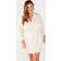 Chelsea Peers NYC Curve Bridal Ivory Satin Lace Trim Robe