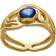 Maanesten Edith Ring - Guld/blå