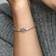 Pandora Family Tree Heart Clasp Snake Chain Bracelet - Silver/Black/Transparent