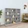 vidaXL CD Cabinet Grey Sonoma Book Shelf 89.5cm