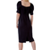 Dusk Sweetheart Neck Fitted Dress - Black