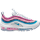 Nike Air Max 97 SE GS - White/Active Fuchsia/Blue Whisper/Blue Lightning