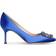 Manolo Blahnik Hangisi 70 Satin - Blue