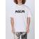 MSGM Oversized T-shirt With Logo Print - White