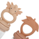 Konges Sløjd 2-Pack Feeder Pacifiers Unicorn Limonade/Almond One Size Beige