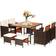 Costway 9-Pieces Rattan Patio Dining Set