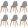 vidaXL Polypropylene Kitchen Chair 82cm 6pcs