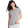 Hanes HN LAD Comfrt Soft Vee Neck T - Light Steel