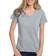 Hanes HN LAD Comfrt Soft Vee Neck T - Light Steel