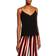 L'agence Jane V-Neck Spaghetti-Strap Silk Tank BLACK