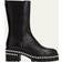 Stuart Weitzman Soho Pearly Chelsea Boots BLACK 11B