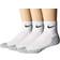 NIKE Everyday Max Cushioned Training Ankle Socks 3-pack - White/Wolf Grey/Black