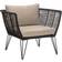 Bloomingville Mundo Lounge Gartensessel 87x72x74 cm Graun/Beige Gestell Stahl Sillón 72cm