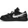 Nike Off-White x Dunk Low Lot 50 of 50 M - Black/Metallic Silver