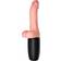 Pipedream Vibrador de empuje y calentador King Cock Plus Beige