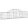vidaXL Buet gabionkurv 200x30x40/60 galvaniseret jern