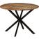 vidaXL Solid Wood Reclaimed and Steel Ø110 x 78 cm Dining Table