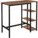 Vasagle Workstation Vintage Brown/Black Writing Desk 60x109cm