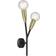 Lucande Carlea Black/Brass Wall light