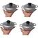 Imusa .5qt 4PC MINI Caldero Cookware Set