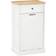 Homcom Kitchen Tilt Out Trash Bin Cabinet Free Standing Trash Can