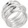 Silpada Wrapped Up Overlapping Textured Band Ring - Silver