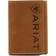 Ariat Western Wallet Trifold Vertical Debossed Logo Brown A3545344