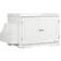 Pawhut Cat Litter Box with Partition & Magnetic Double Door