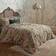 Edinburgh Weavers 200 Thread Count Piped Duvet Cover Beige, Pink