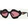 Loewe Geometric Sunglasses with Pink Lenses - Black