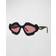 Loewe Geometric Sunglasses with Pink Lenses - Black