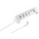 S-Conn Stikdåse 4 Udtag Schuko EU USB-A Afbryder Hvid 1.5 m