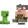 Mattel Minecraft Legends Creeper vs Piglin Bruiser 2 Pack