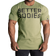 Better Bodies Basic Tapered T-shirt - Washed Green/Black