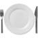 Royal Copenhagen White Elements Flat tallrik 22cm