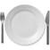 Royal Copenhagen Vit Halvblonde Flad tallerken 25cm
