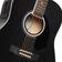 Ashthorpe Dreadnought Acoustic Electric Guitar with 10-Watt Amp Black