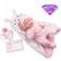 JC Toys Newborn Doll with Romper & 5 Accessories